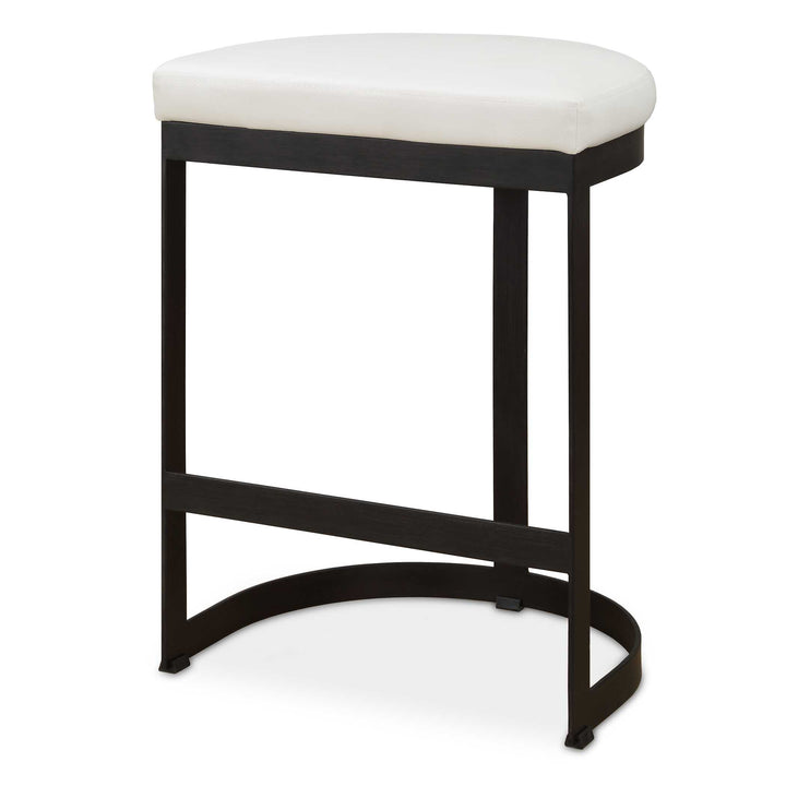 American Home Furniture Uttermost Ivanna White Counter Stool