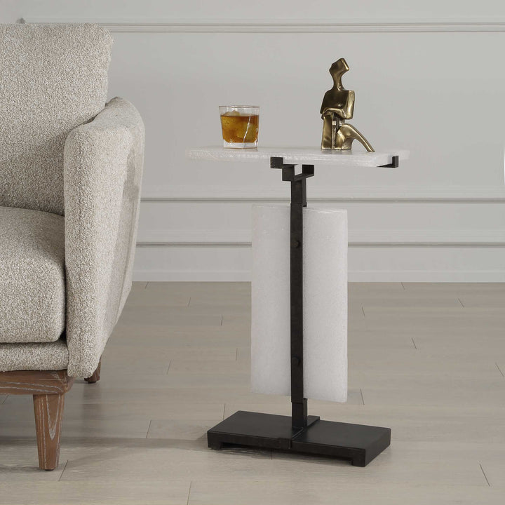 American Home Furniture Uttermost Elements Bubble Glass Accent Table