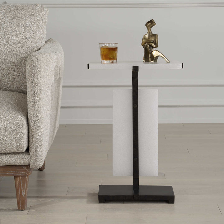 American Home Furniture Uttermost Elements Bubble Glass Accent Table