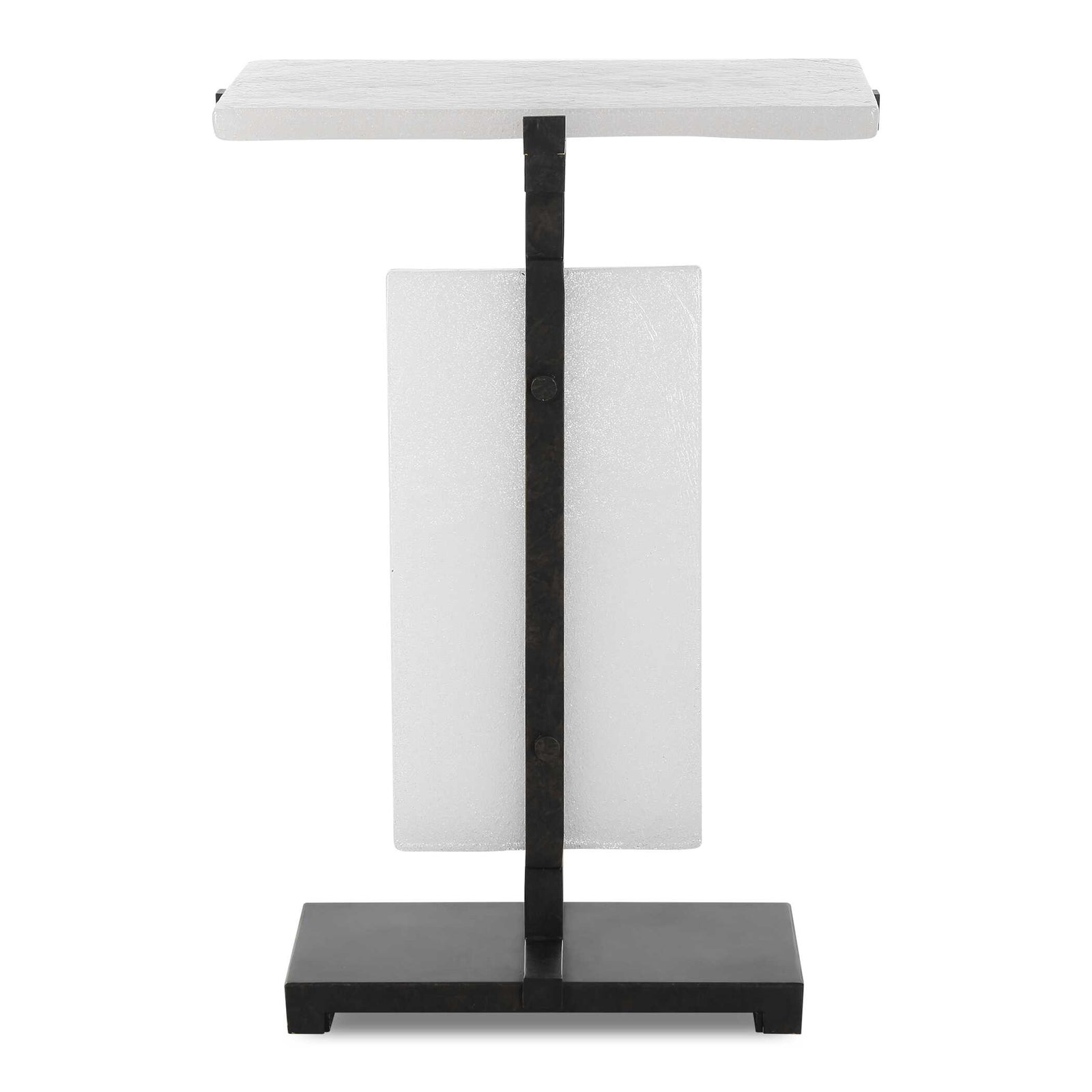 American Home Furniture Uttermost Elements Bubble Glass Accent Table