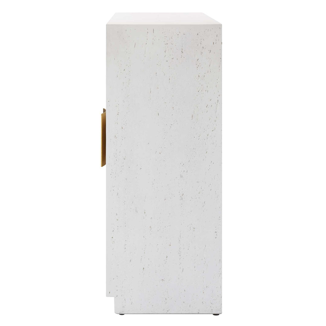 American Home Furniture Uttermost Emma 2 Door White Cabinet