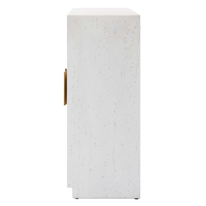 American Home Furniture Uttermost Emma 2 Door White Cabinet
