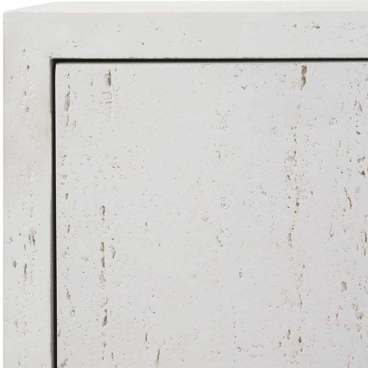 American Home Furniture Uttermost Emma 2 Door White Cabinet