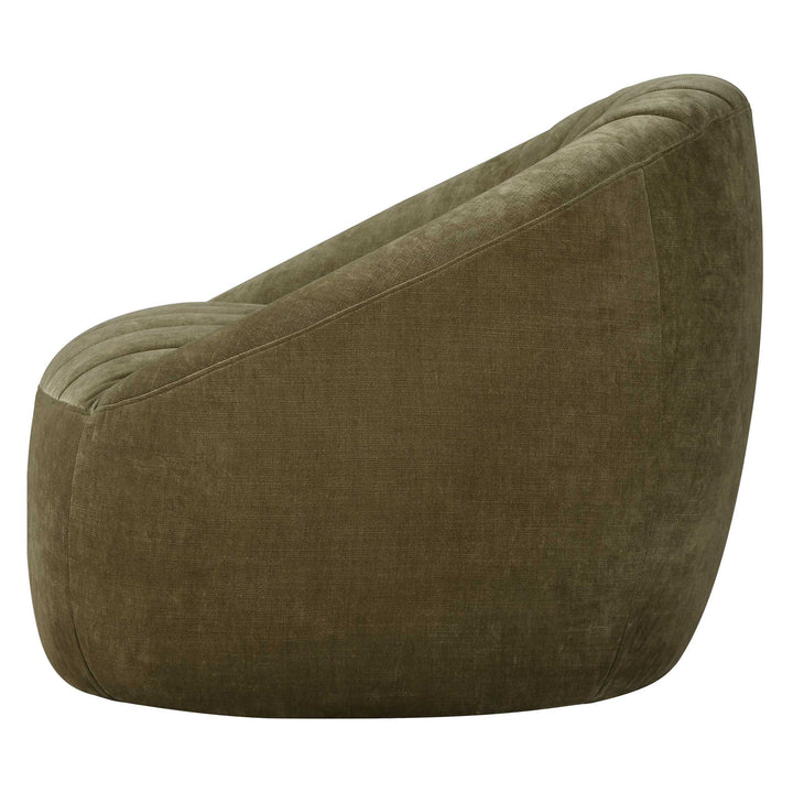 American Home Furniture Uttermost Narrows Moss Green Swivel Chair