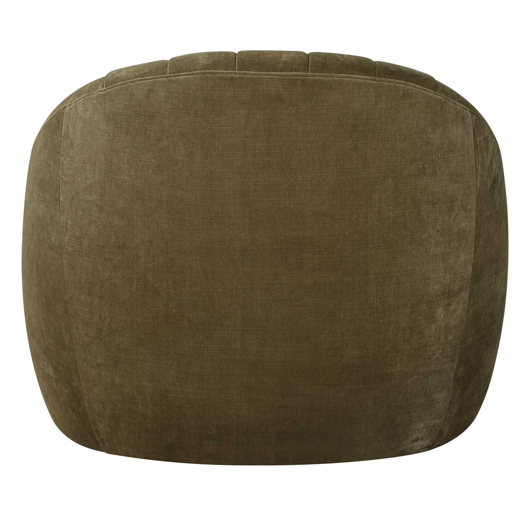 American Home Furniture Uttermost Narrows Moss Green Swivel Chair