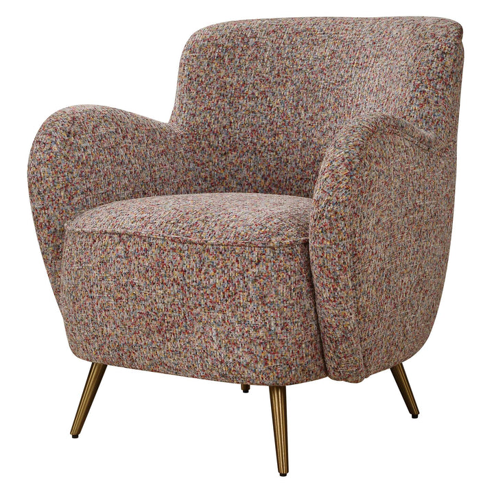 American Home Furniture Uttermost Gemstone Confetti Toned Accent Chair
