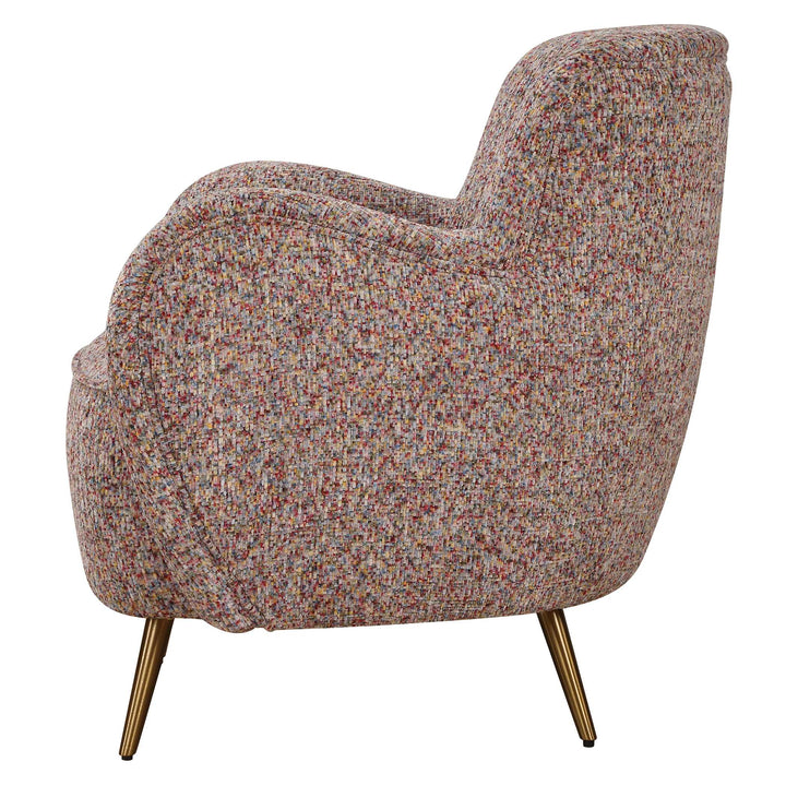 American Home Furniture Uttermost Gemstone Confetti Toned Accent Chair