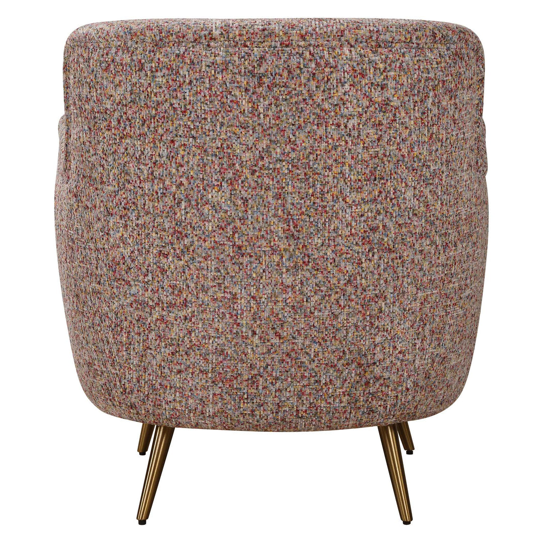 American Home Furniture Uttermost Gemstone Confetti Toned Accent Chair