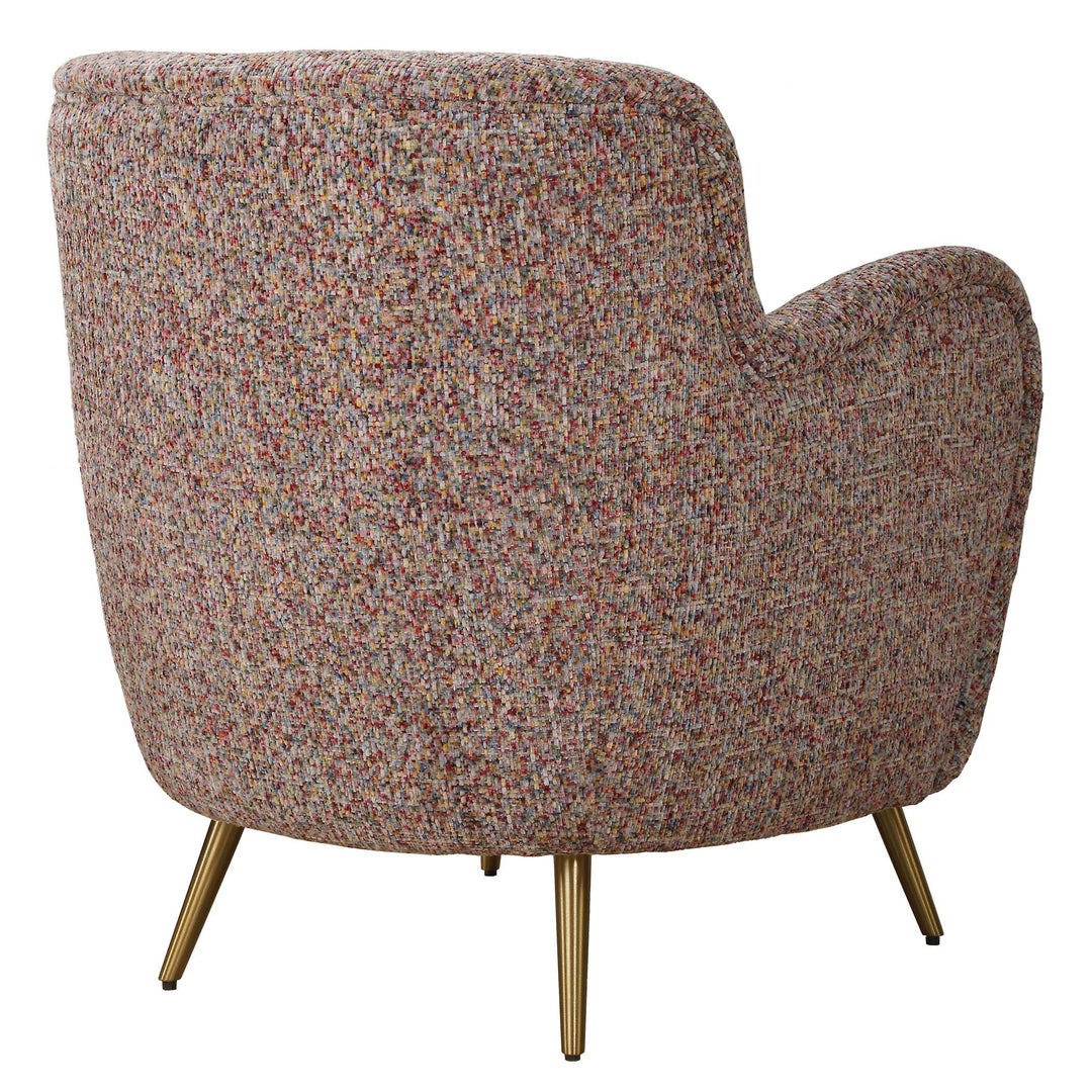 American Home Furniture Uttermost Gemstone Confetti Toned Accent Chair