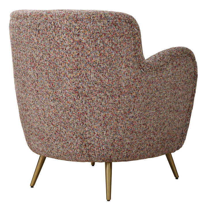 American Home Furniture Uttermost Gemstone Confetti Toned Accent Chair