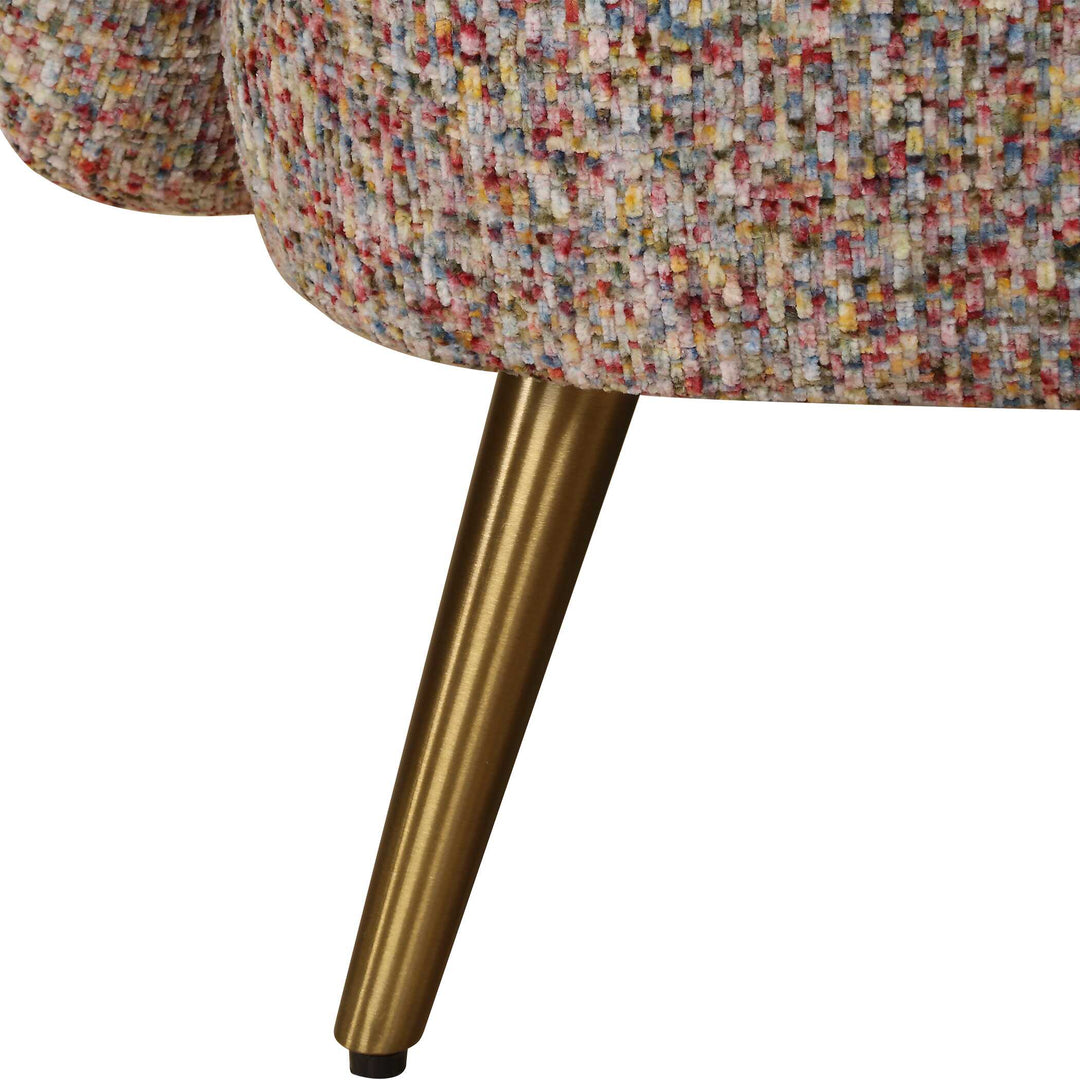 American Home Furniture Uttermost Gemstone Confetti Toned Accent Chair