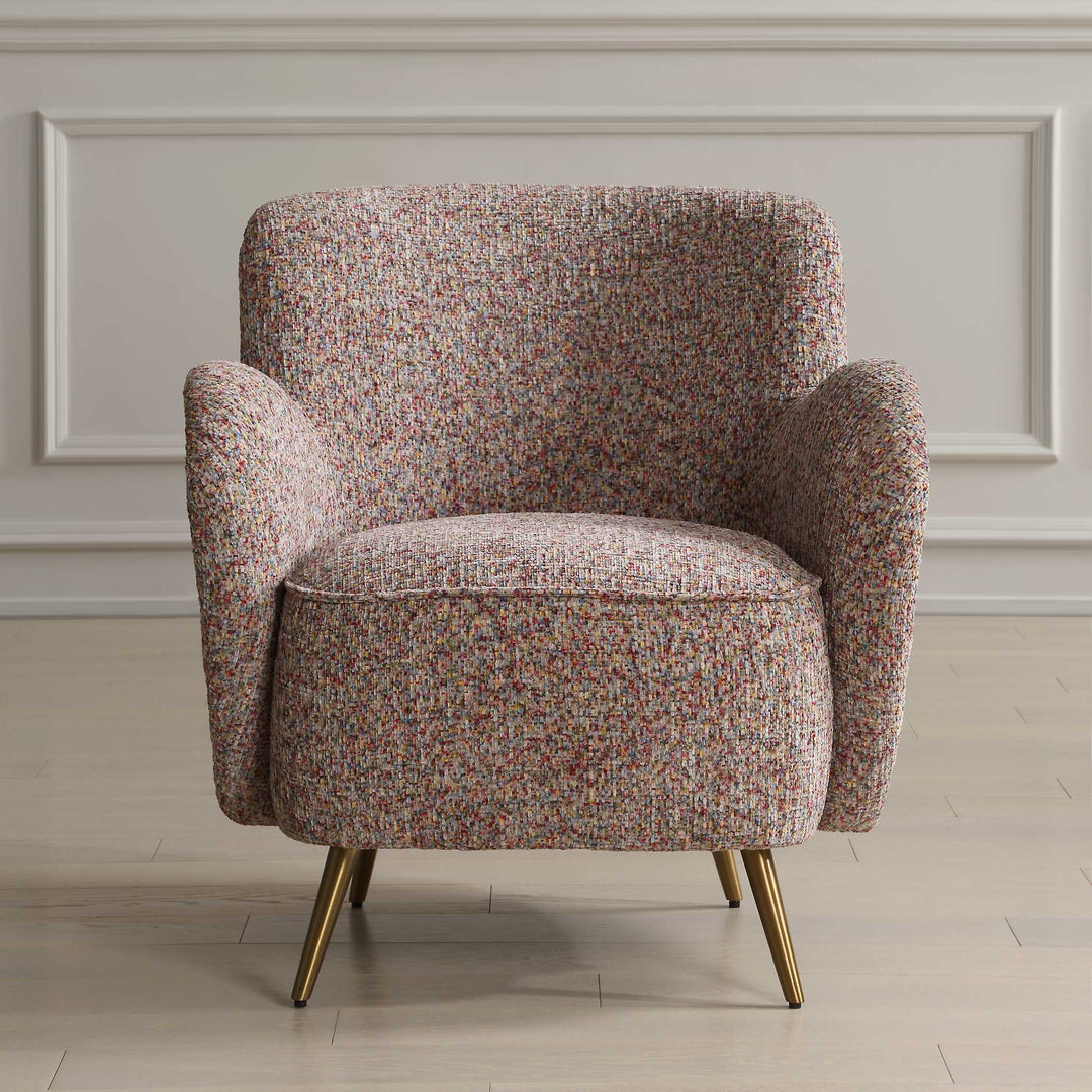 American Home Furniture Uttermost Gemstone Confetti Toned Accent Chair