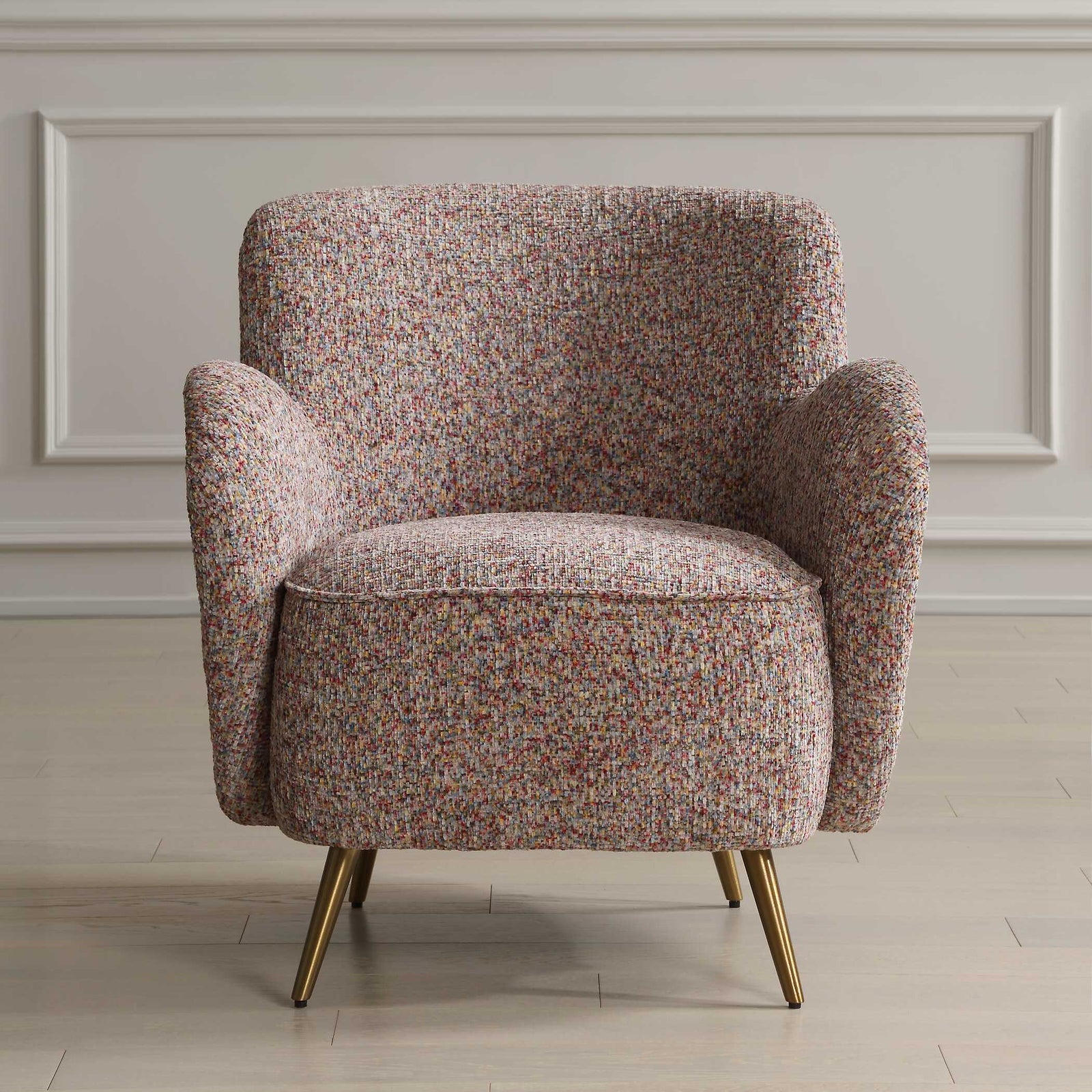American Home Furniture Uttermost Gemstone Confetti Toned Accent Chair
