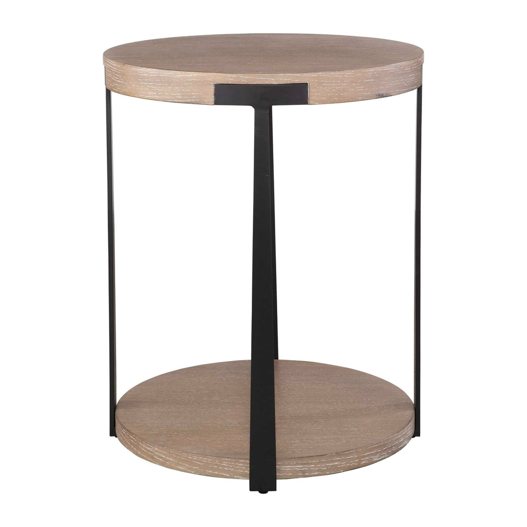 American Home Furniture Uttermost Palisade Natural Round Side Table