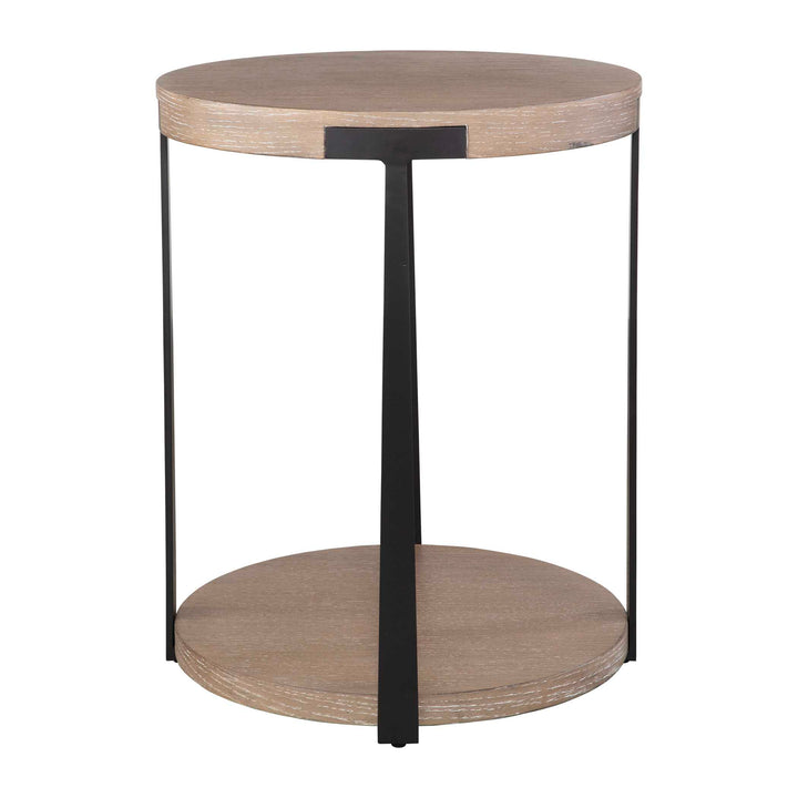 American Home Furniture Uttermost Palisade Natural Round Side Table