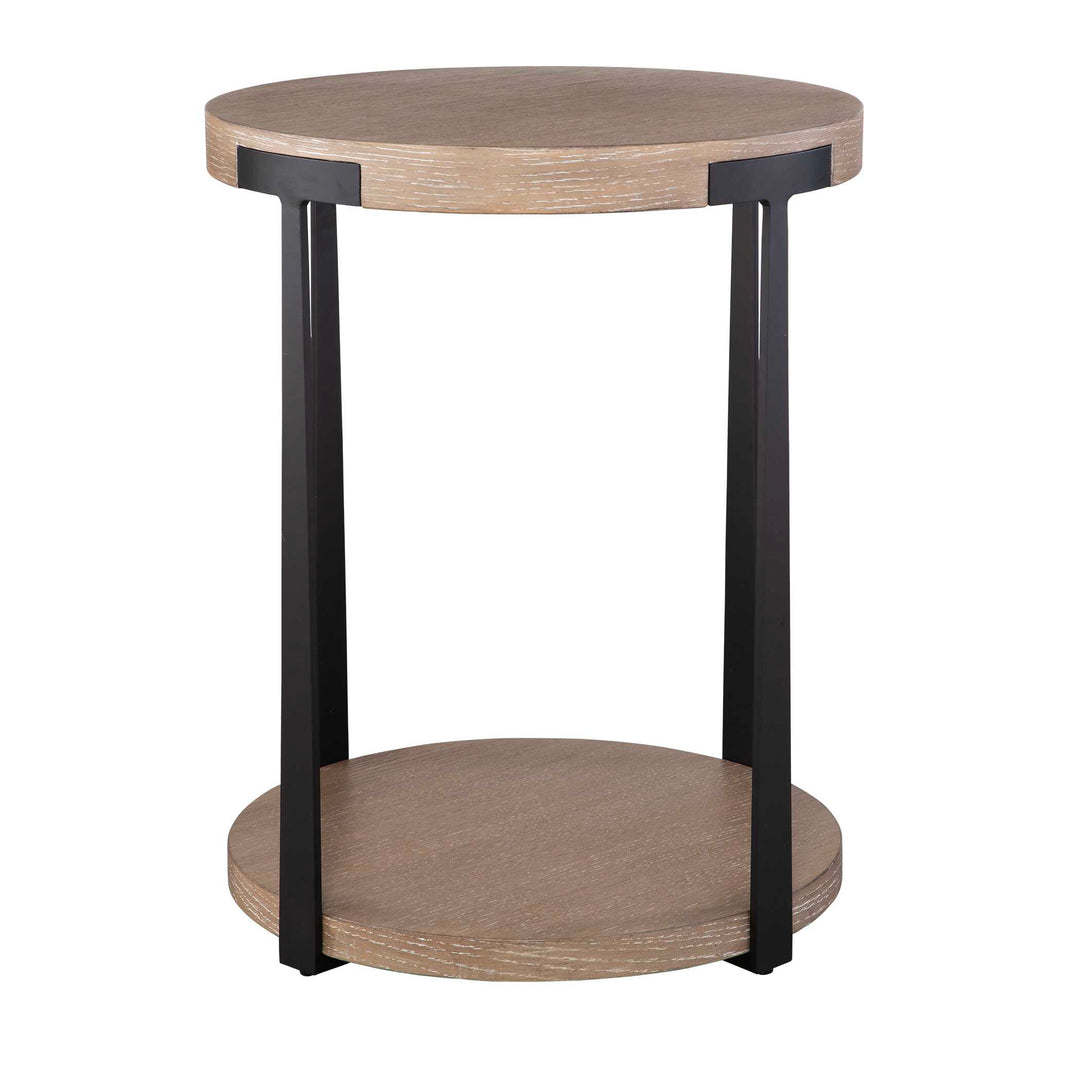 American Home Furniture Uttermost Palisade Natural Round Side Table