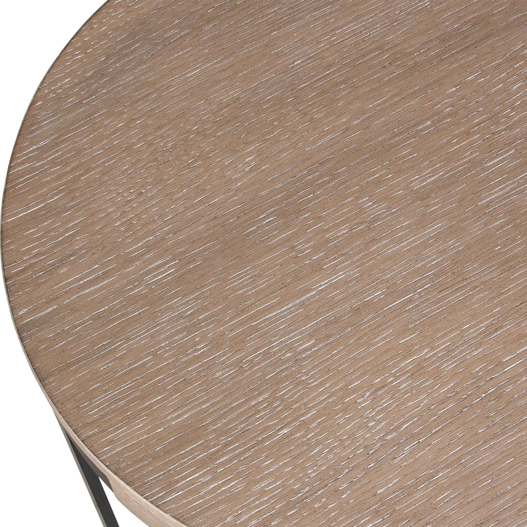American Home Furniture Uttermost Palisade Natural Round Side Table