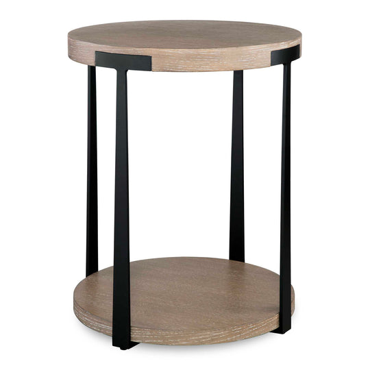 American Home Furniture Uttermost Palisade Natural Round Side Table