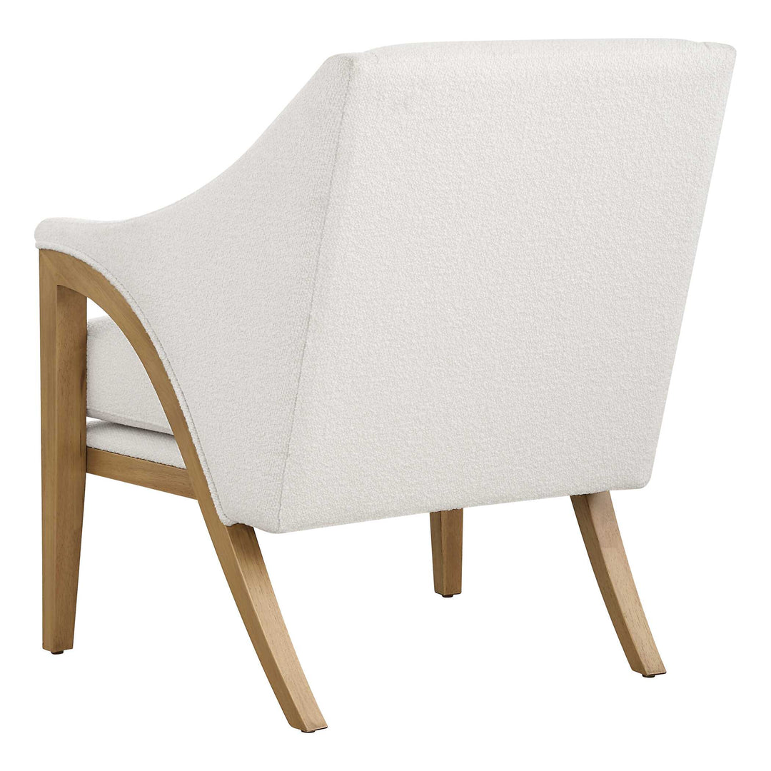 American Home Furniture Uttermost Evolve White Fabric Accent Chair