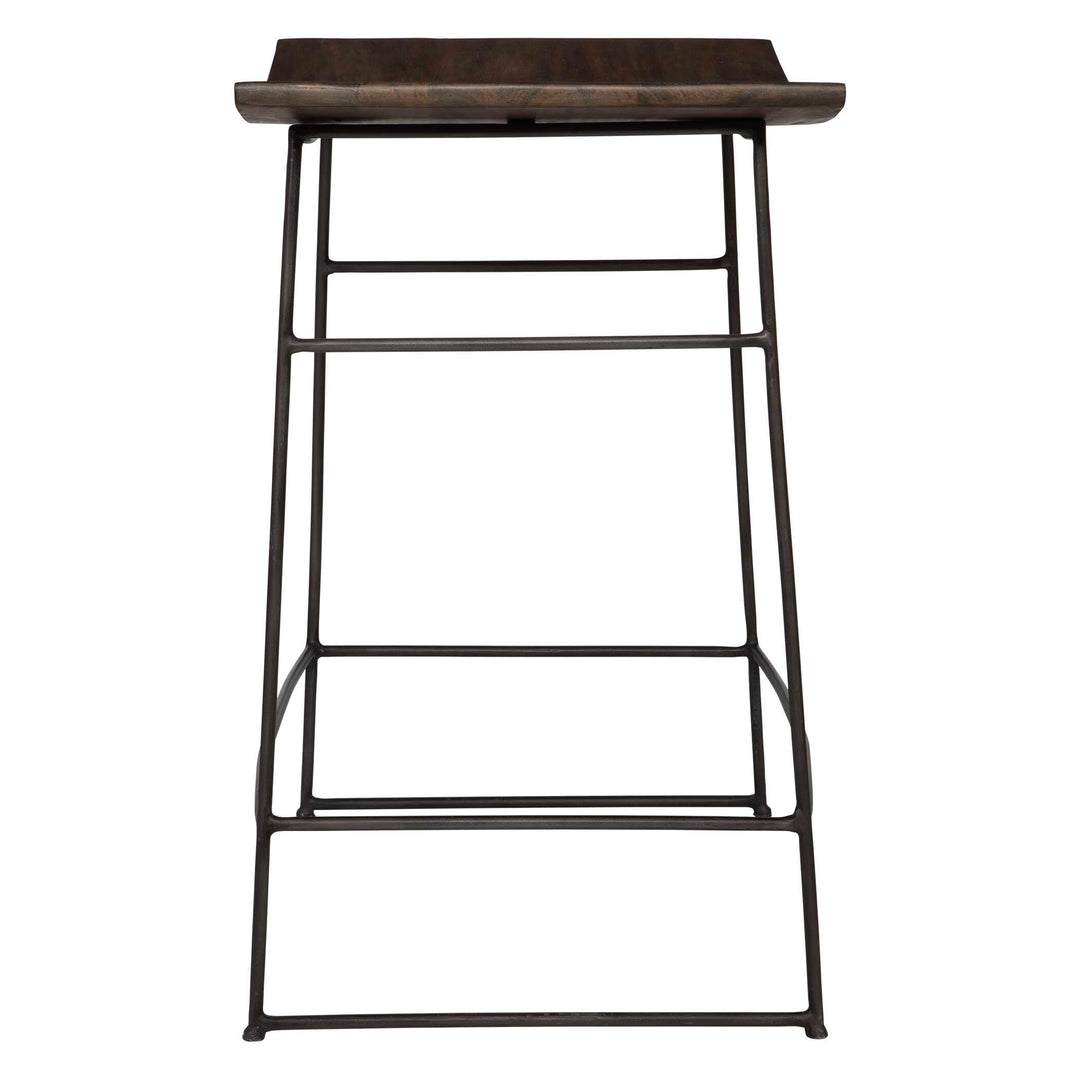 American Home Furniture Uttermost Thura Walnut Counter Stool