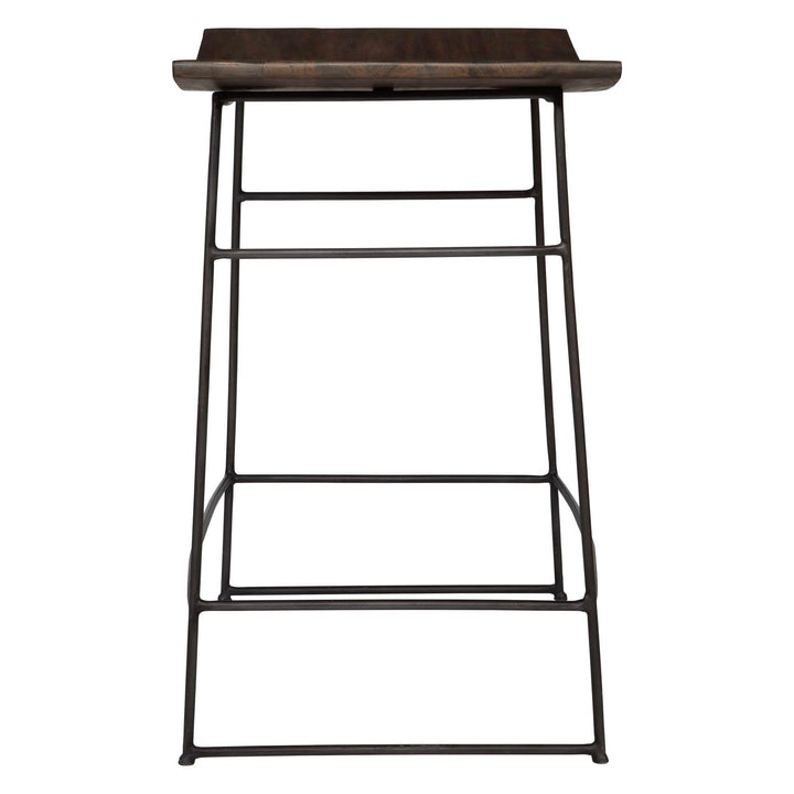 American Home Furniture Uttermost Thura Walnut Counter Stool