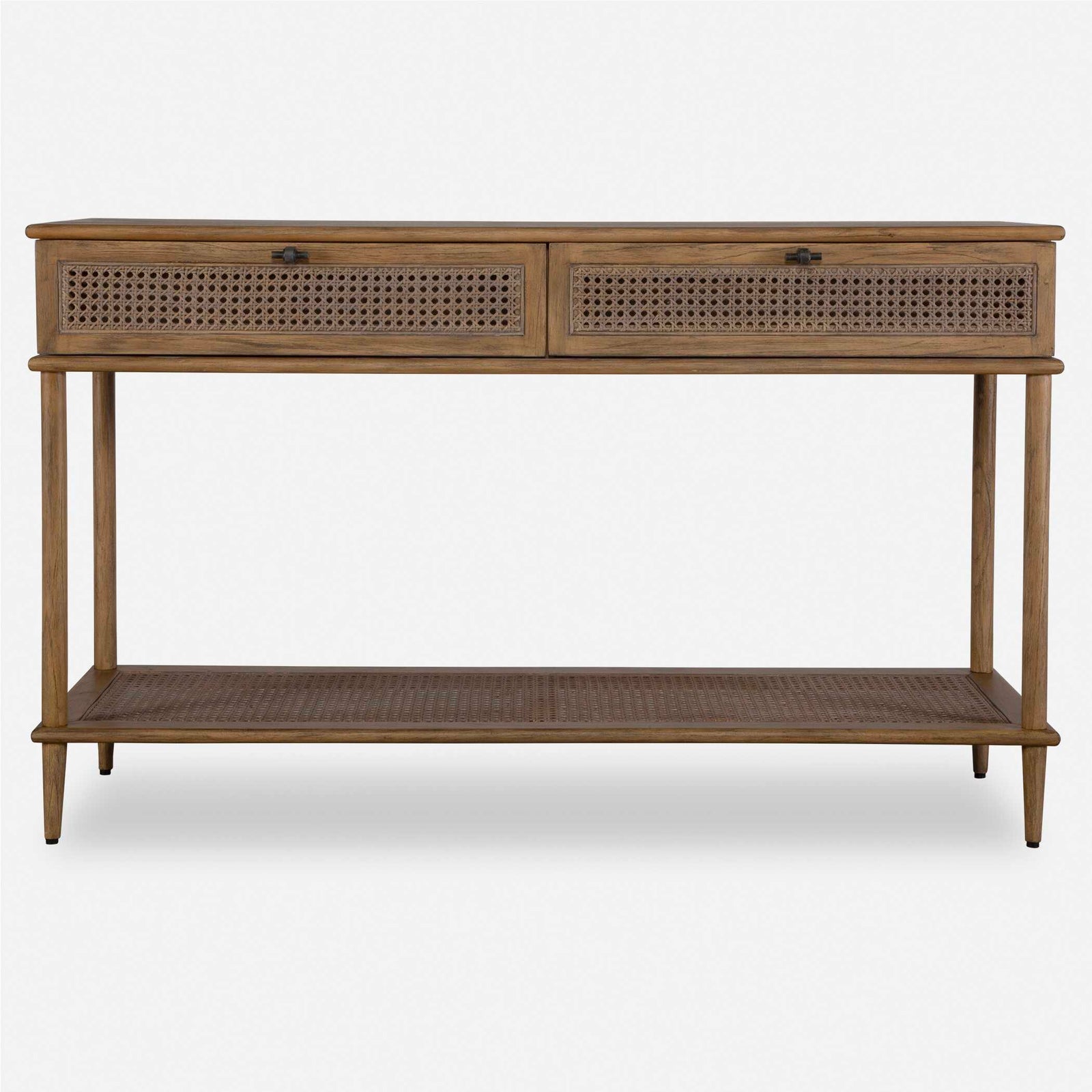 American Home Furniture Uttermost Coast Rattan Console Table