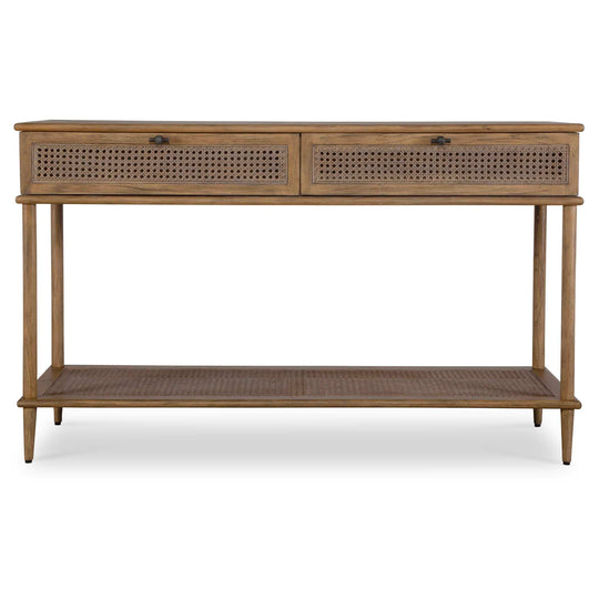 American Home Furniture Uttermost Coast Rattan Console Table