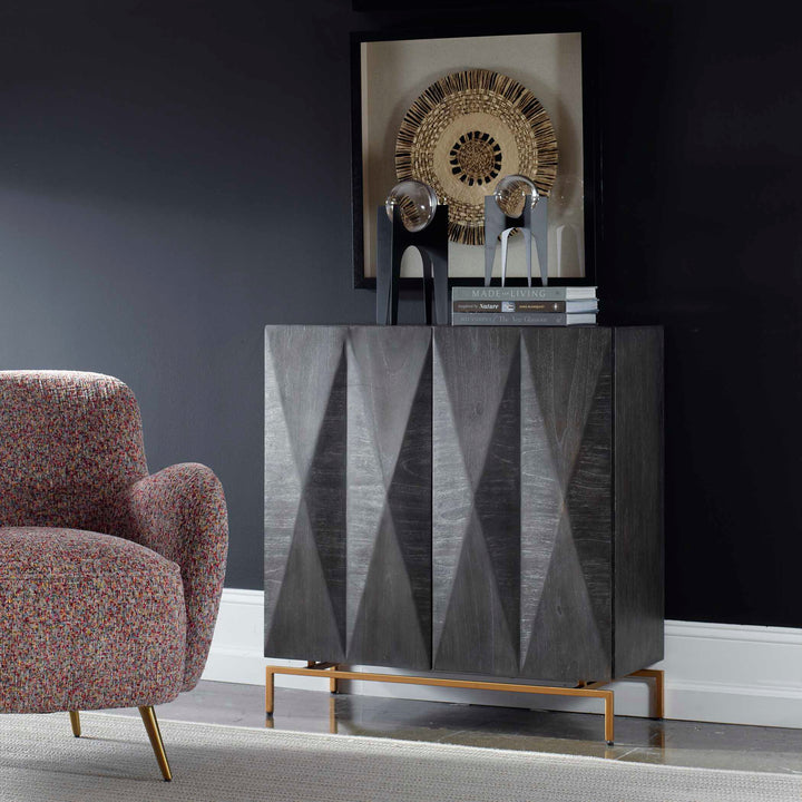 American Home Furniture Uttermost Marico 2 Door Mindi Cabinet