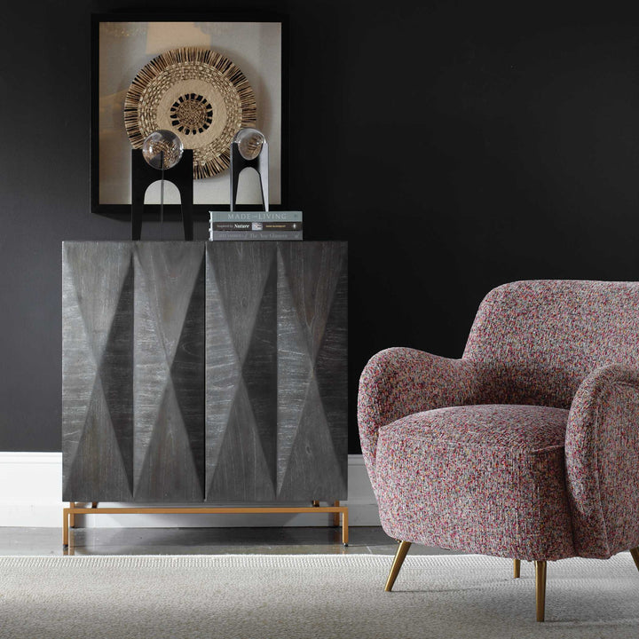 American Home Furniture Uttermost Marico 2 Door Mindi Cabinet