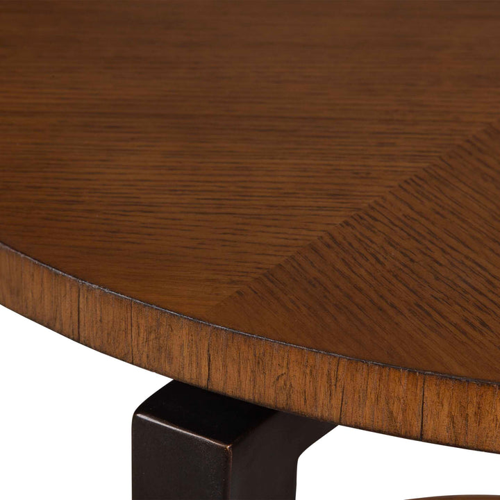 American Home Furniture Uttermost Loddon Oak Side Table
