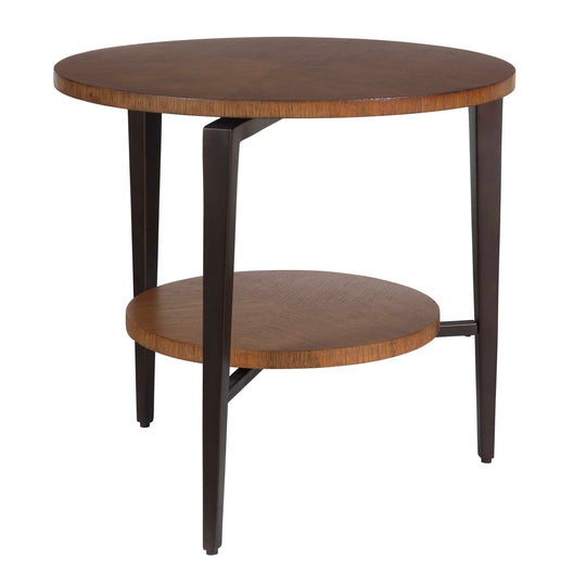 American Home Furniture Uttermost Loddon Oak Side Table