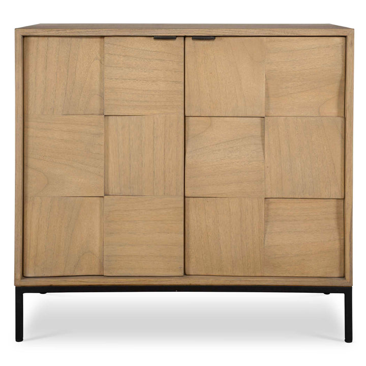 American Home Furniture Uttermost Lorenzo Geometric 2 Door Cabinet