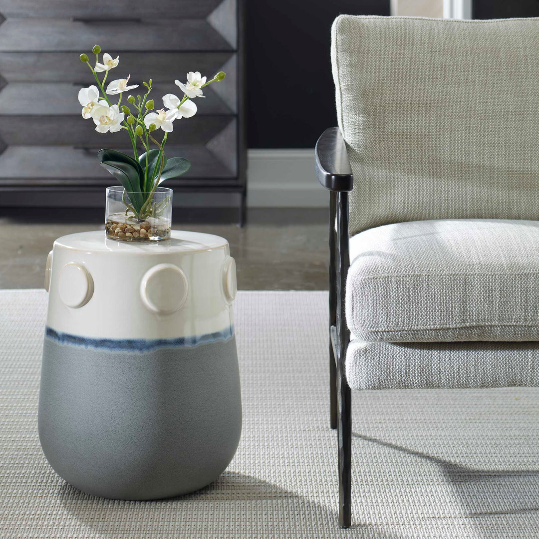 American Home Furniture Uttermost Mulvane Ceramic Garden Stool