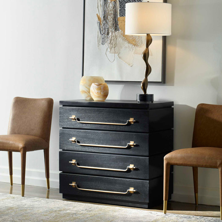 American Home Furniture Uttermost Halifax Mahogany Accent Chest