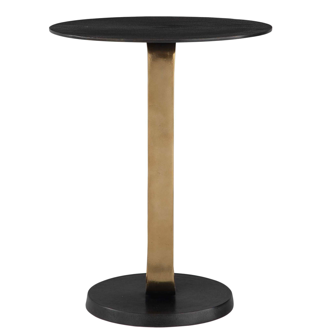American Home Furniture Uttermost Aperture Brass Accent Table