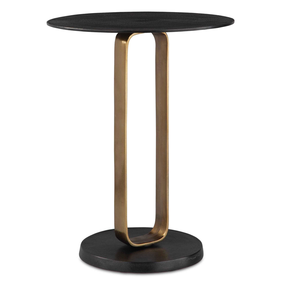 Aperture Brass Accent Table - AmericanHomeFurniture