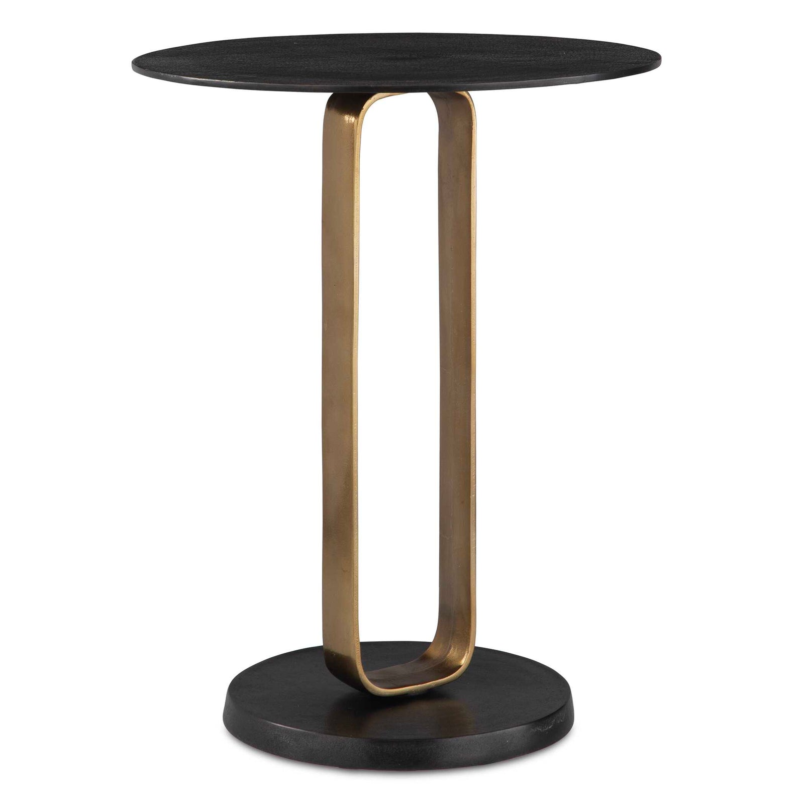 American Home Furniture Uttermost Aperture Brass Accent Table