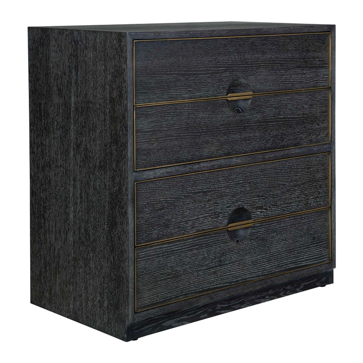 American Home Furniture Uttermost Besos 4 Drawer Walnut Chest