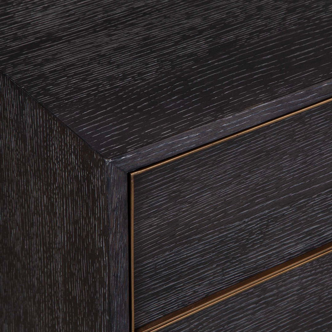 American Home Furniture Uttermost Besos 4 Drawer Walnut Chest