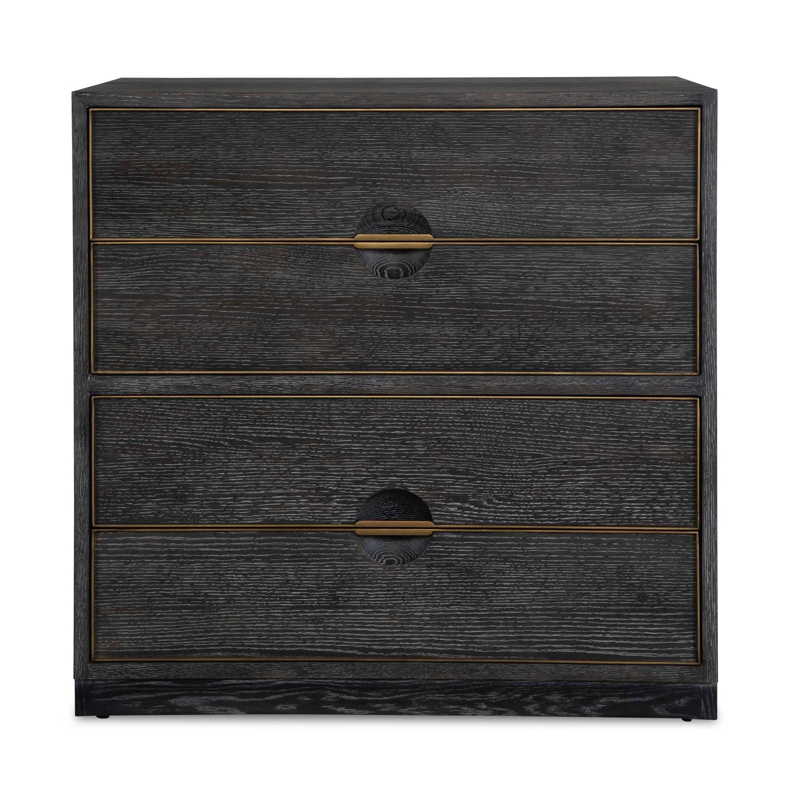 American Home Furniture Uttermost Besos 4 Drawer Walnut Chest