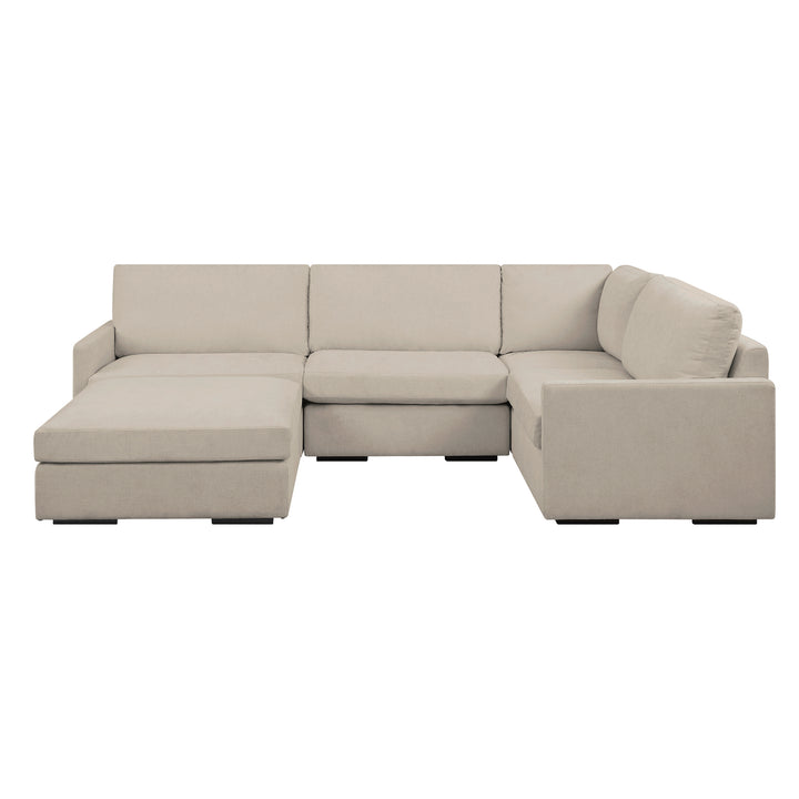 American Home Furniture | Uttermost - Refuge Sand Corner, Sofa 