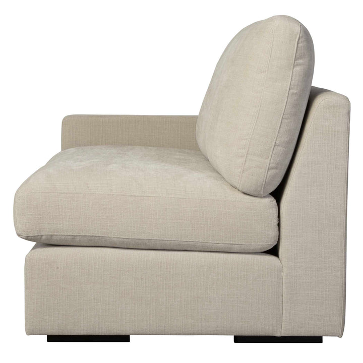 American Home Furniture Uttermost Refuge Sand Left Arm Facing Sofa