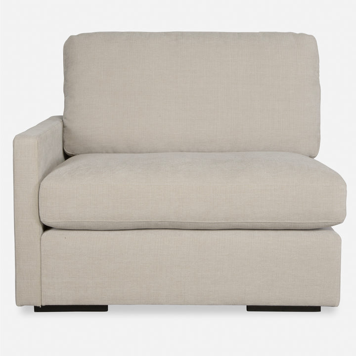 American Home Furniture | Uttermost - Refuge Sand Left Arm Facing Sofa