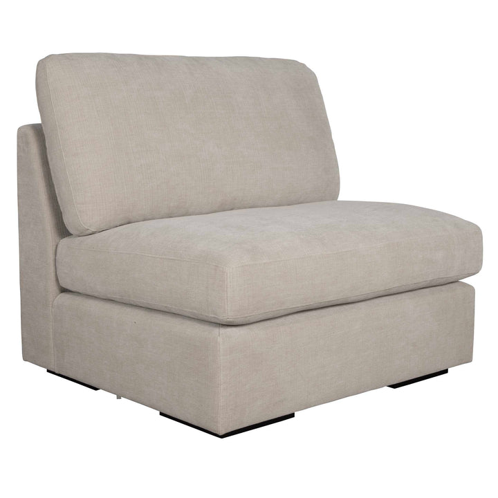 American Home Furniture Uttermost Refuge Armless Sand Sofa