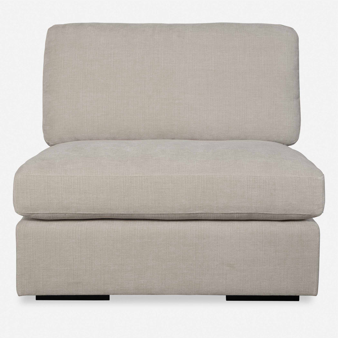 American Home Furniture Uttermost Refuge Armless Sand Sofa