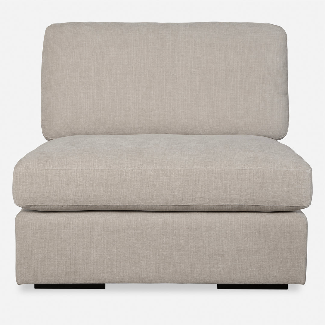 American Home Furniture | Uttermost - Refuge Armless Sand Sofa 