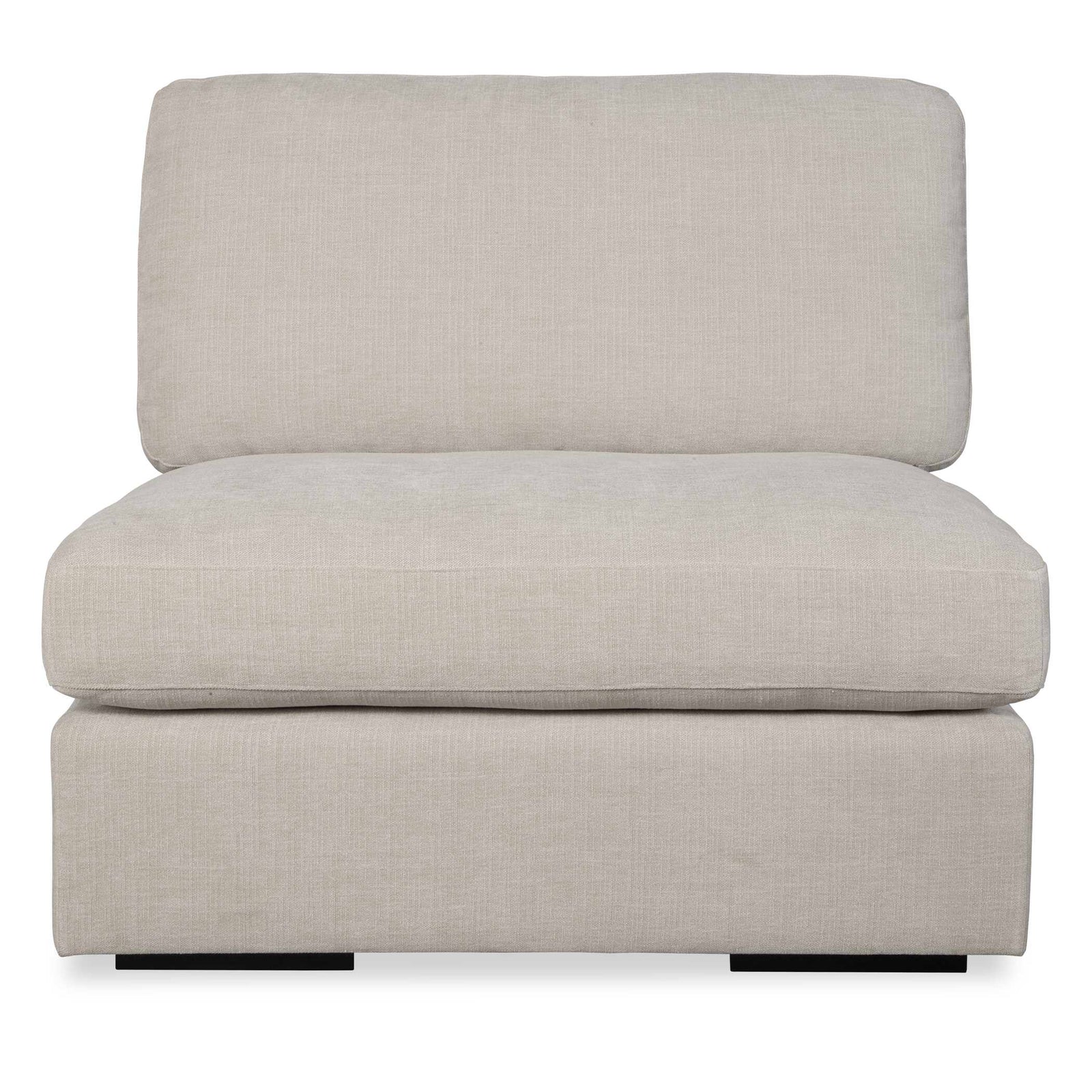 American Home Furniture Uttermost Refuge Armless Sand Sofa