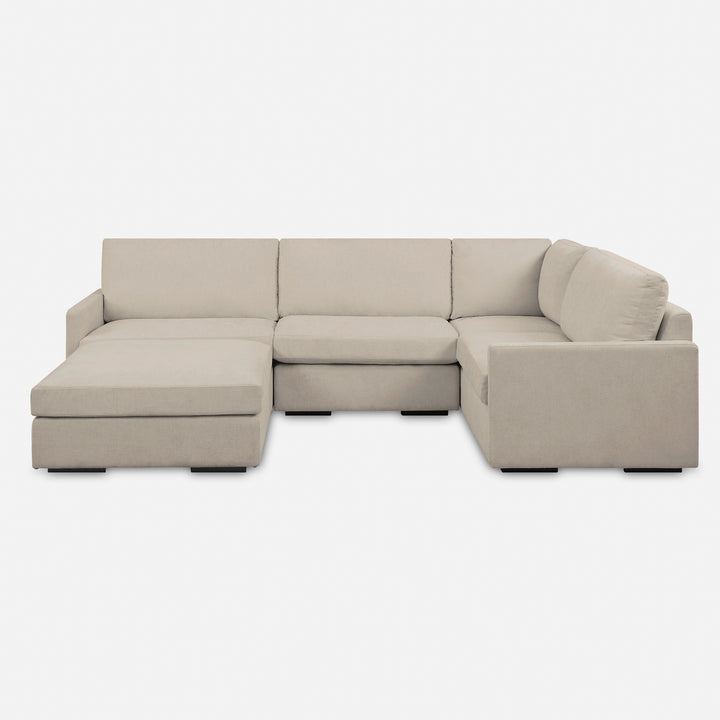 American Home Furniture | Uttermost - Refuge Armless Sand Sofa 