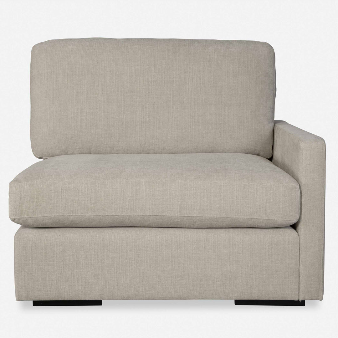 American Home Furniture Uttermost Refuge Sand Right Arm Facing Sofa