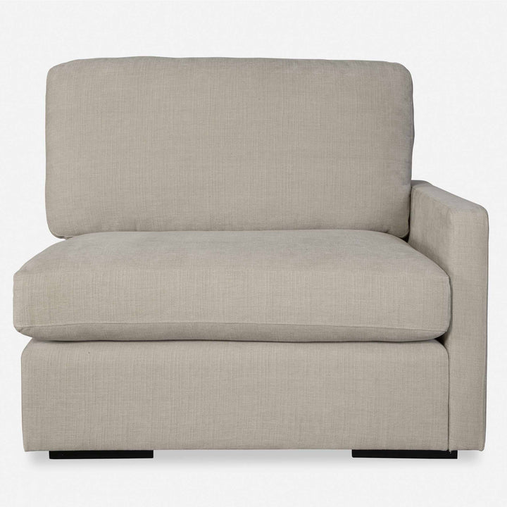 American Home Furniture Uttermost Refuge Sand Right Arm Facing Sofa